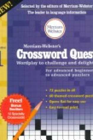 Cover of Merriam-Webster's Crossword Quest, Volume 1