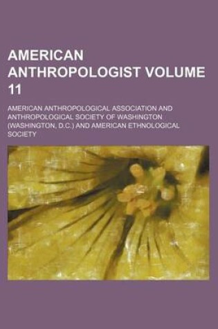 Cover of American Anthropologist Volume 11