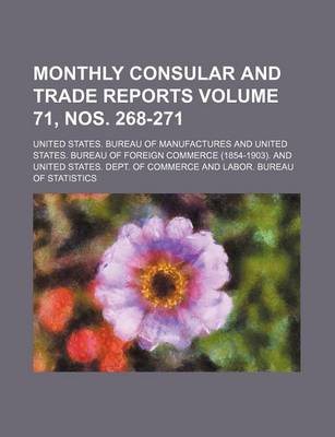 Book cover for Monthly Consular and Trade Reports Volume 71, Nos. 268-271