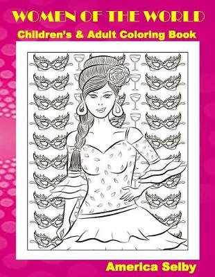 Book cover for Women of the World Children's and Adult Coloring Book