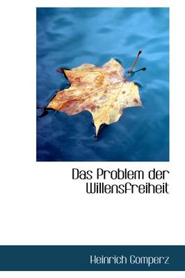 Book cover for Das Problem Der Willensfreiheit