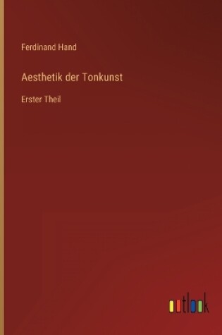 Cover of Aesthetik der Tonkunst