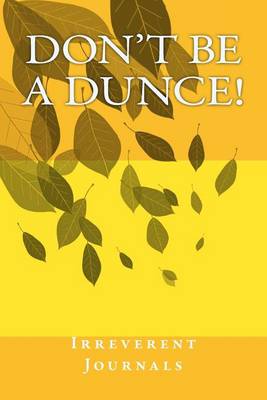 Book cover for Don't Be a Dunce!