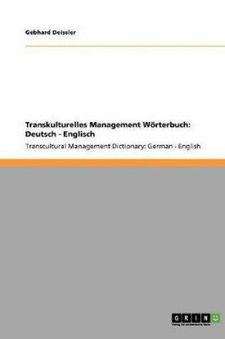 Cover of Transkulturelles Management Woerterbuch