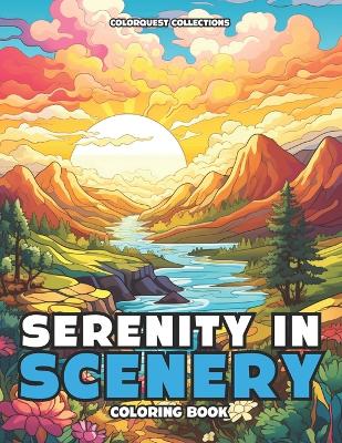 Book cover for Serenity in Scenery Coloring Book