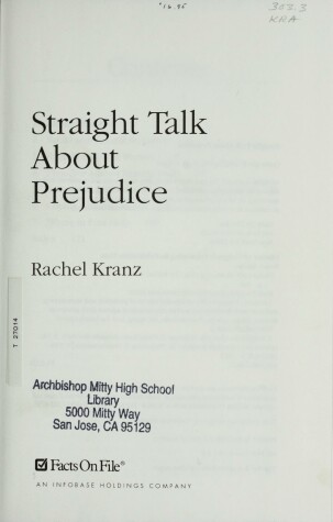 Book cover for Straight Talk About Prejudice