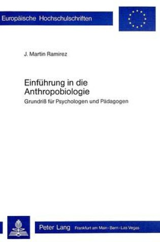 Cover of Einfuehrung in Die Anthropobiologie