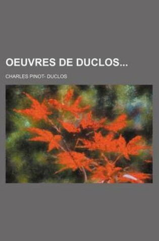 Cover of Oeuvres de Duclos (3)