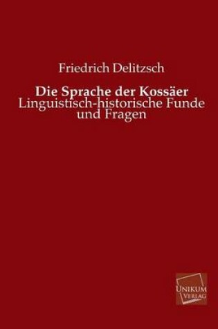 Cover of Die Sprache Der Kossaer