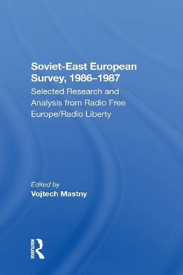 Book cover for Sovieteast European Survey, 19861987