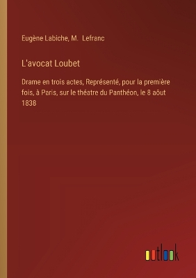 Book cover for L'avocat Loubet