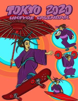 Book cover for Tokyo 2020 Ukiyoe Calendar
