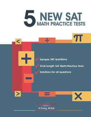 Cover of 5 New SAT Math Practice Tests Book