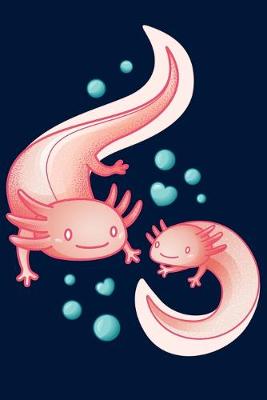 Book cover for Notebook Happy Axolotl Couple