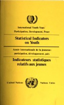 Book cover for Statistical Indicators on Youth