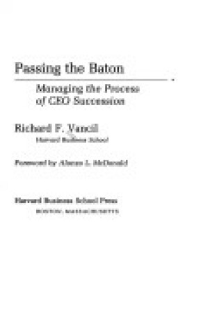 Cover of Passing the Baton