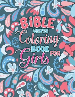 Book cover for Bible Verse Coloring Book for Girls