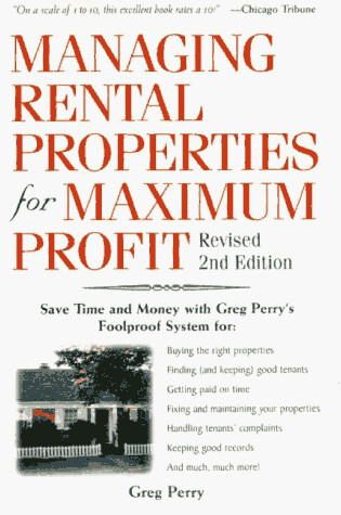 Cover of Managing Rental Properties for Maximum Profit