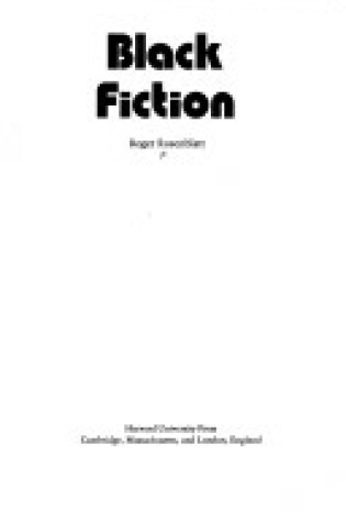 Cover of Black Fiction