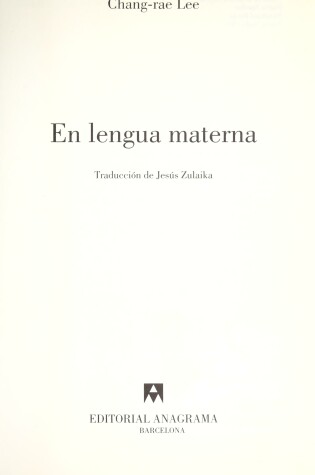 Cover of En Lengua Materna