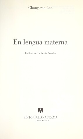 Book cover for En Lengua Materna