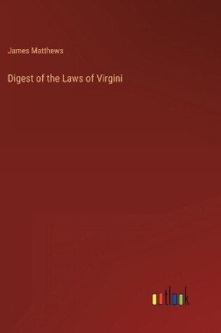 Cover of Digest of the Laws of Virgini