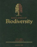 Book cover for Encycloedia of Biodiversity Volume 5 Replacement