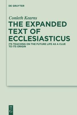 Book cover for The Expanded Text of Ecclesiasticus
