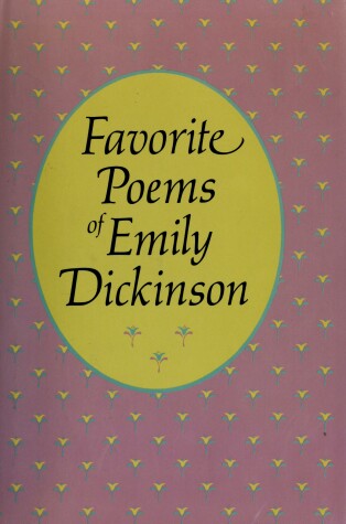 Book cover for Favorite Poems of Emily Dickinson