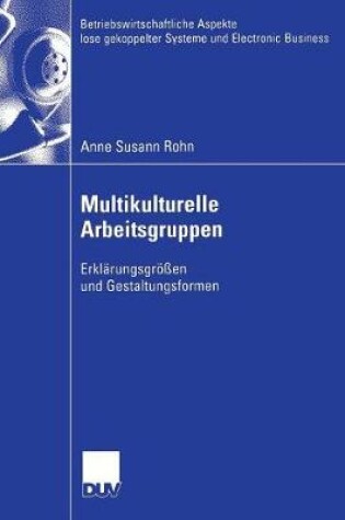 Cover of Multikulturelle Arbeitsgruppen