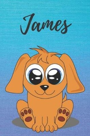 Cover of James dog coloring book / notebook / journal / diary