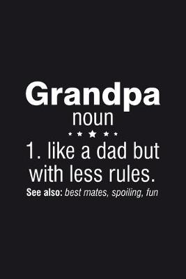 Book cover for Grandpa Noun Like Dad but less Rules Best Mate Spoiling Fun