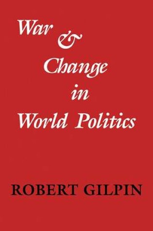 Cover of War and Change in World Politics