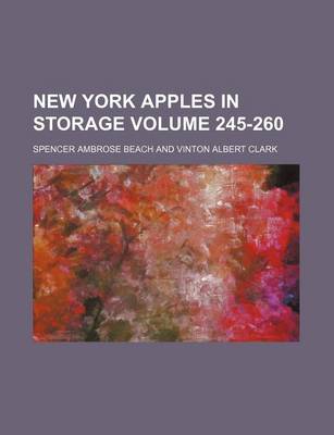 Book cover for New York Apples in Storage Volume 245-260