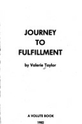Cover of Journey to Fulfillment