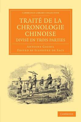 Book cover for Traite de la chronologie chinoise, divise en trois parties