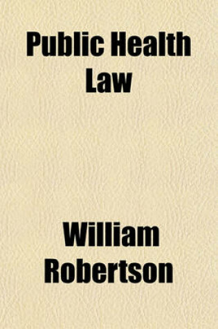 Cover of Public Health Law