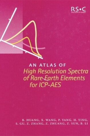 Cover of Atlas of High Resolution Spectra of Rare Earth Elements for ICP-AES