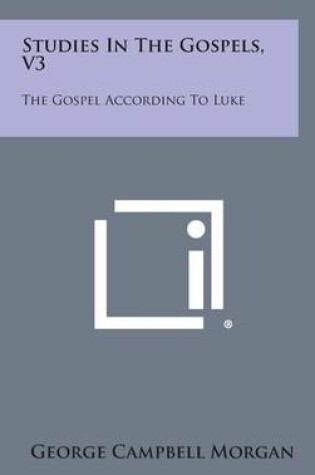 Cover of Studies in the Gospels, V3