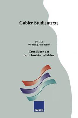 Cover of Grundlagen der Betriebswirtschaftslehre