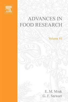 Book cover for Advances in Food Research Volume 6