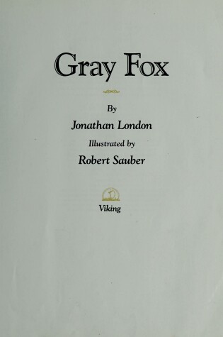 Cover of London Jonathan : Gray Fox