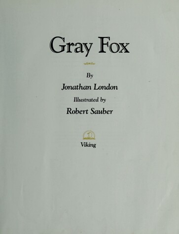 Book cover for London Jonathan : Gray Fox