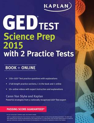 Cover of Kaplan GED Test Science Prep 2015