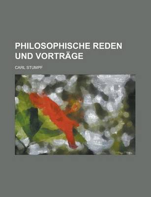 Book cover for Philosophische Reden Und Vortrage