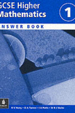 Cover of Higher GCSE Maths Answer Book 1 Paper