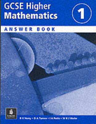 Book cover for Higher GCSE Maths Answer Book 1 Paper