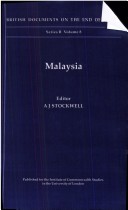 Book cover for Malaysia