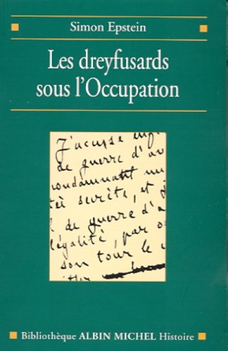 Book cover for Dreyfusards Sous L'Occupation (Les)