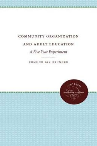 Cover of Community Organization and Adult Education